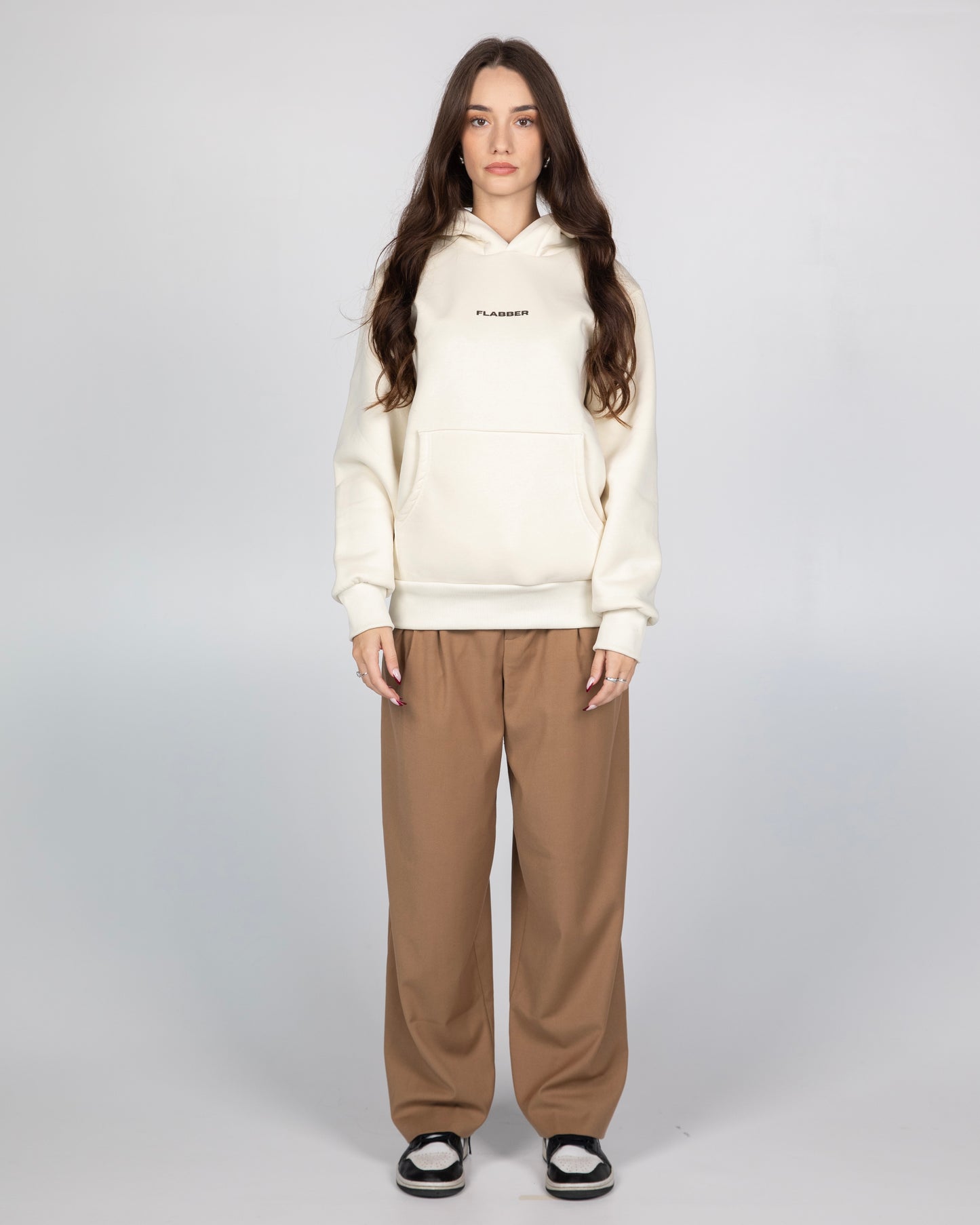 Flabber cream hoodie