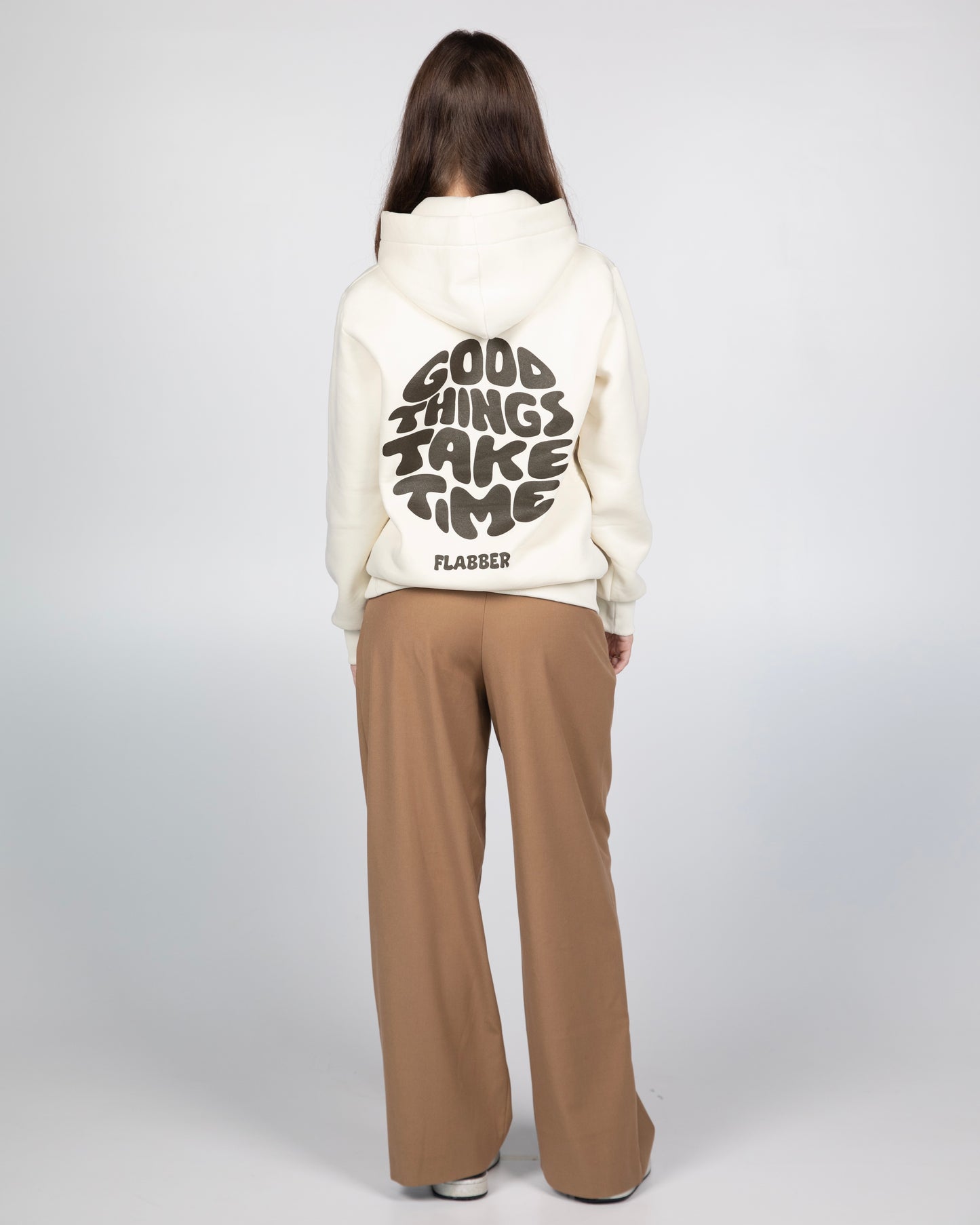 Flabber cream hoodie