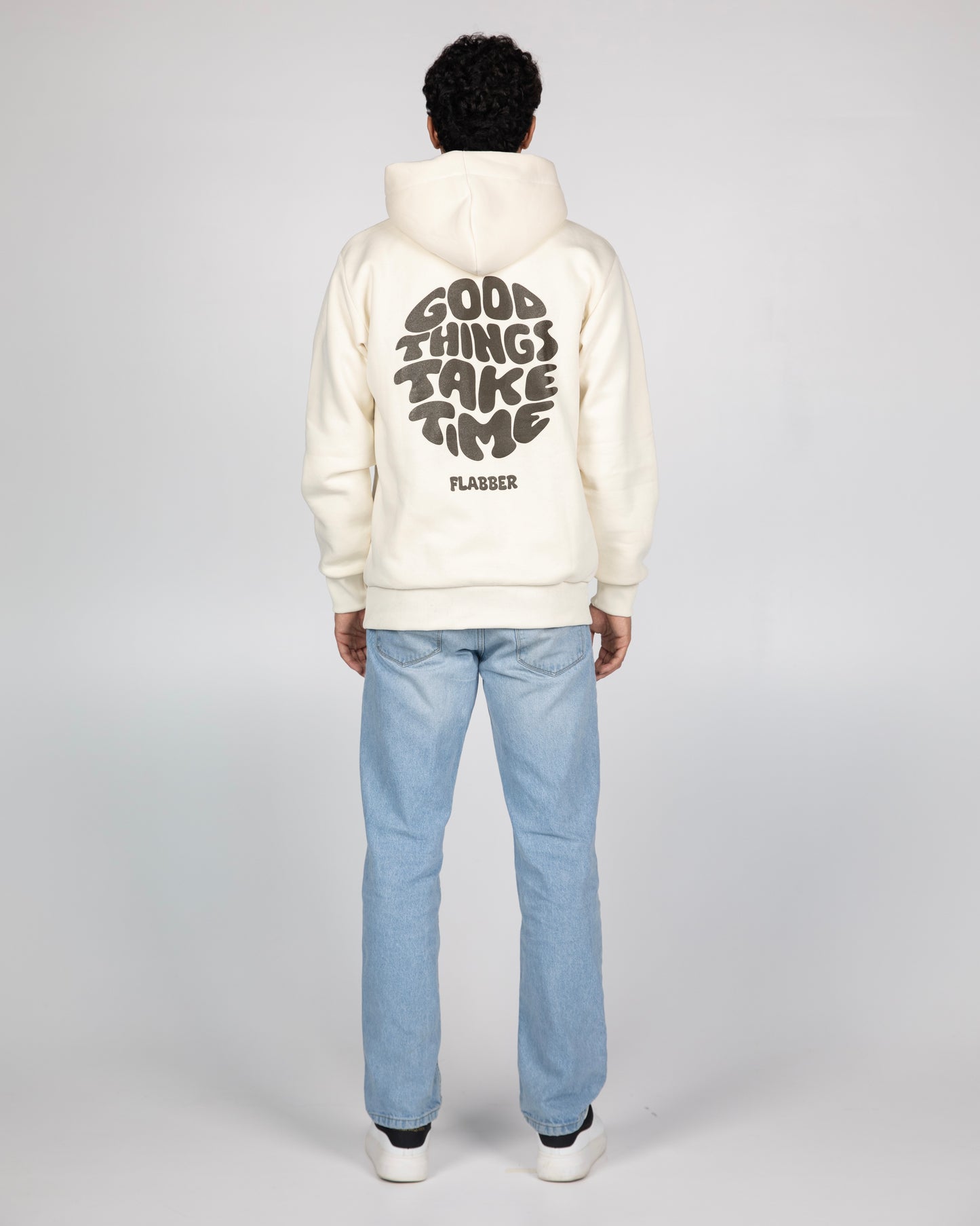 Flabber cream hoodie