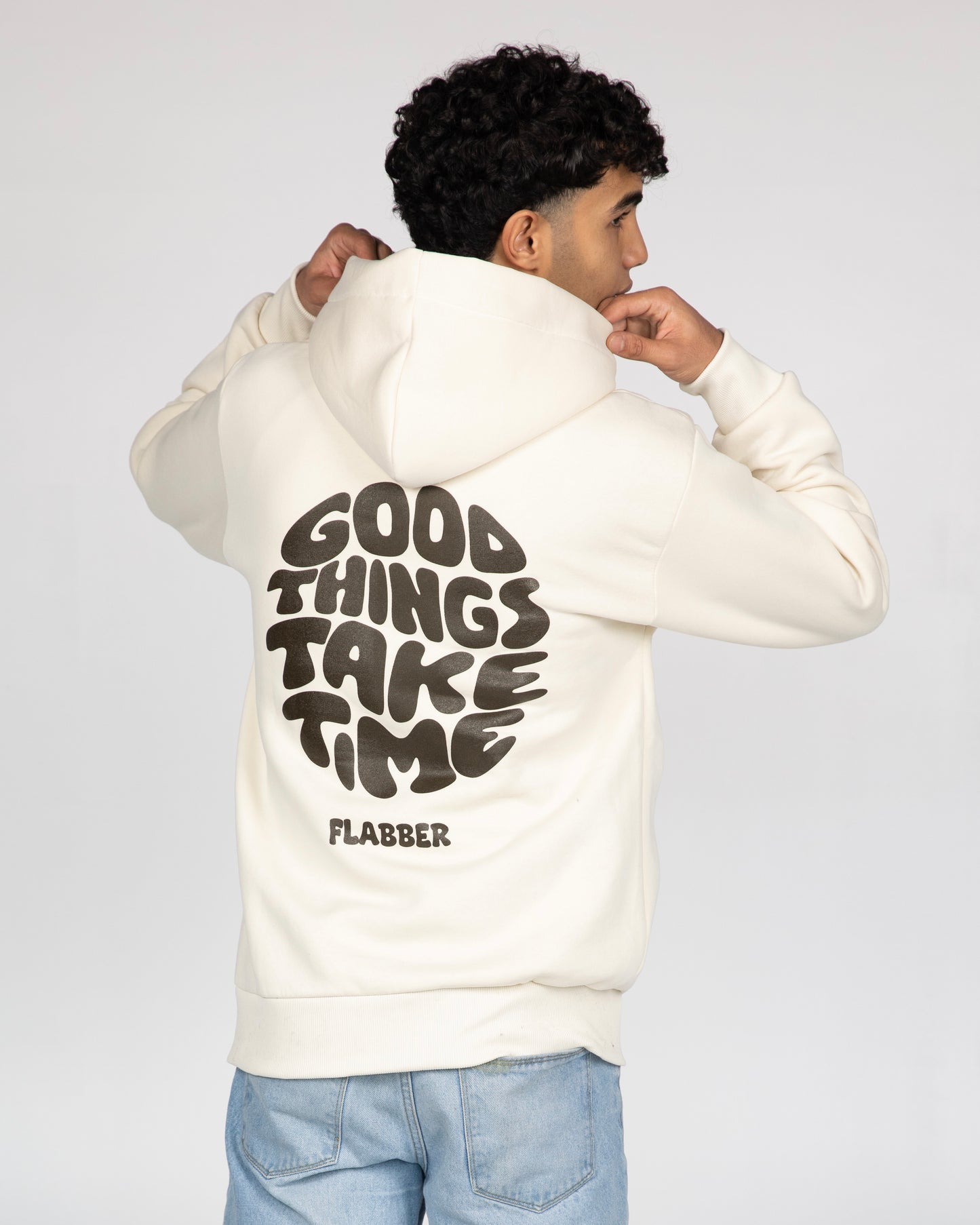 Flabber cream hoodie