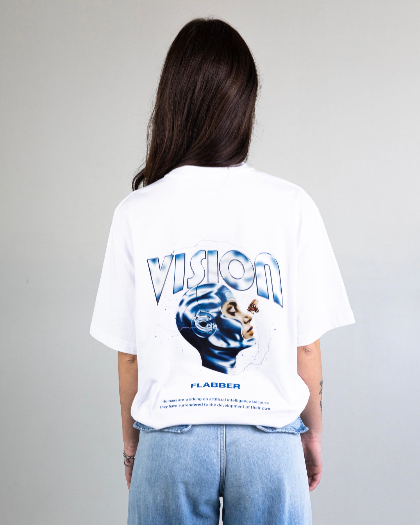 Maglietta Flabber oversize bianca
