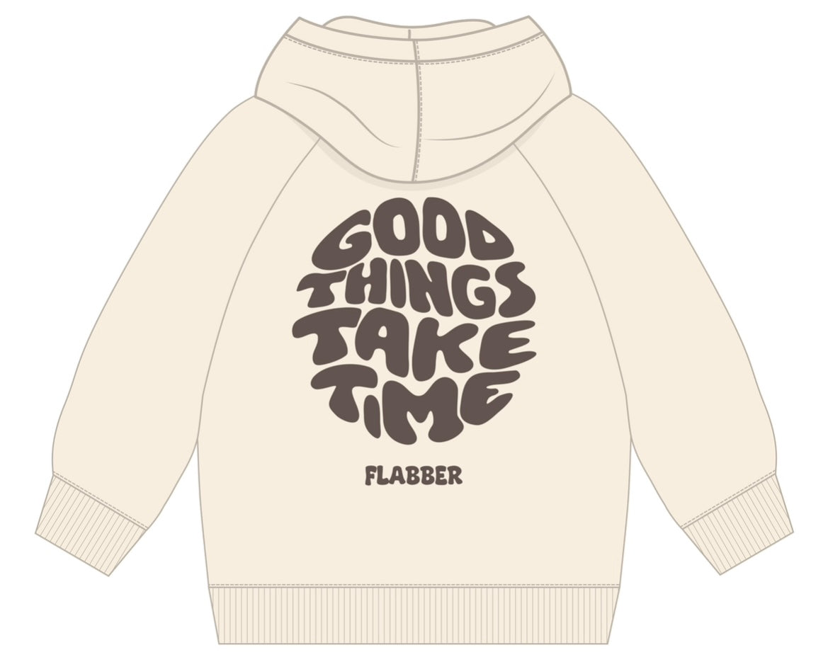 Flabber cream hoodie