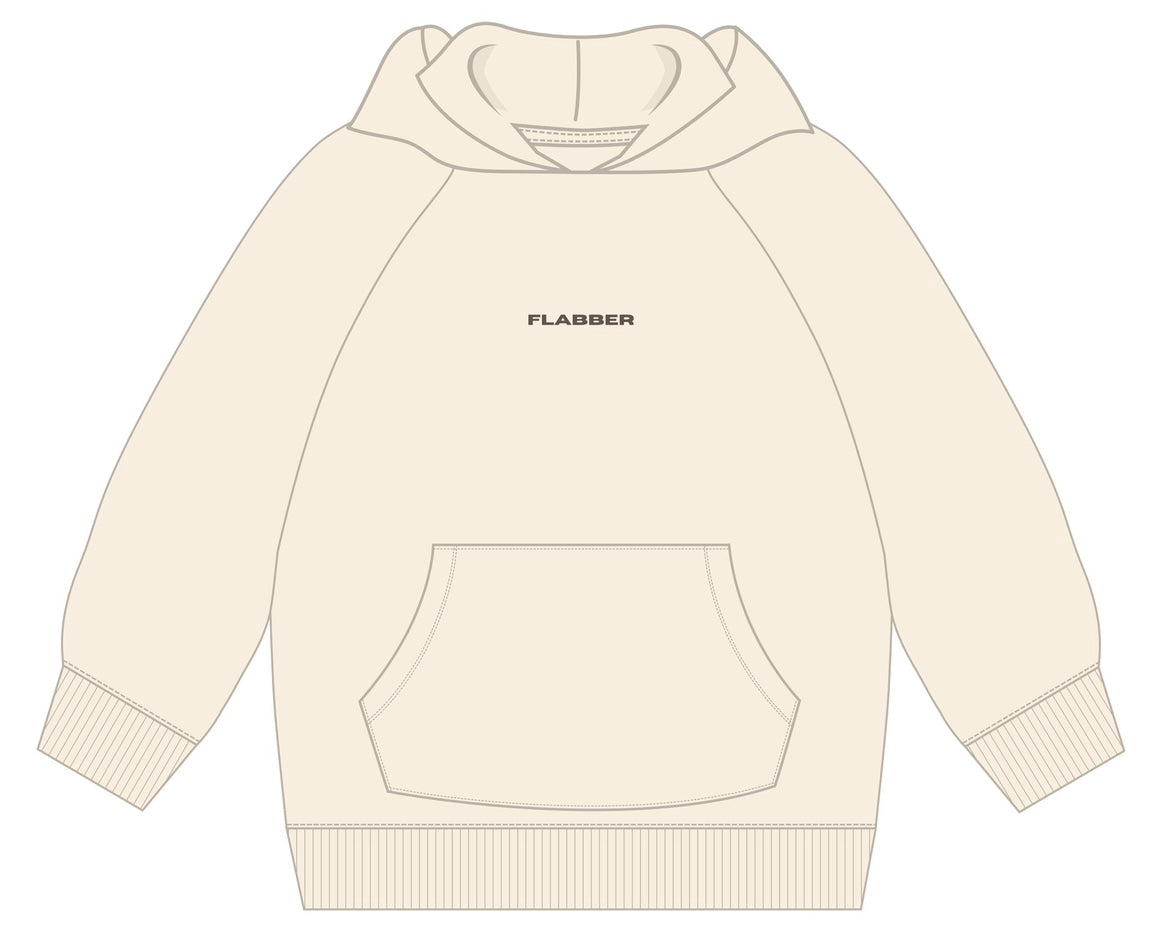 Flabber cream hoodie