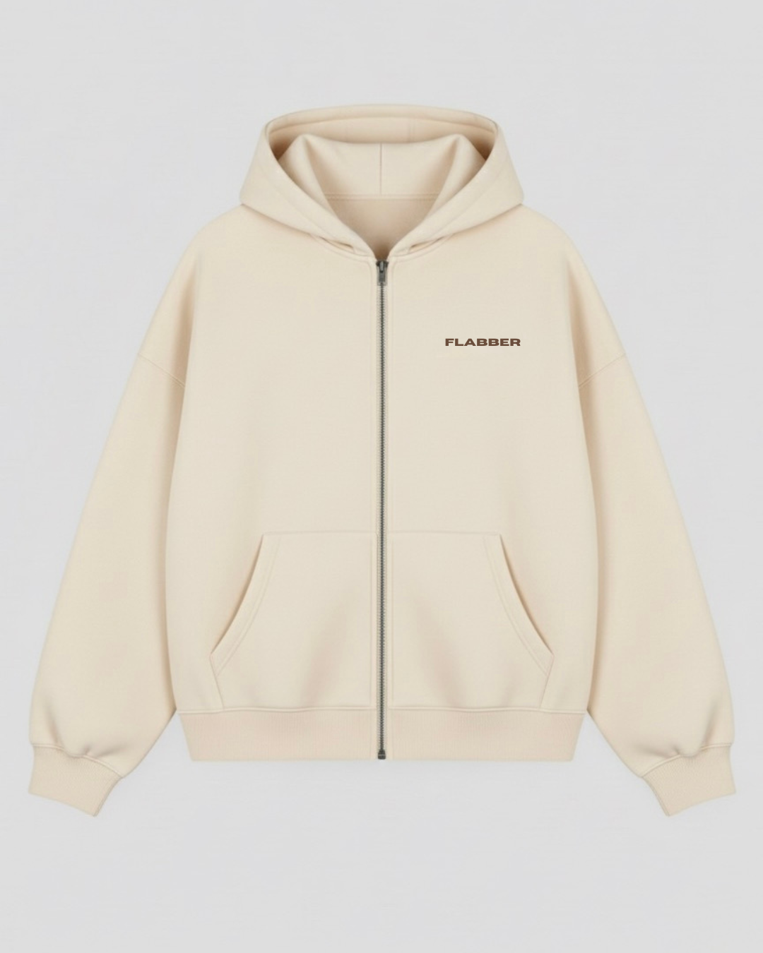 Zip Hoodie Cream
