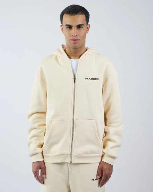 Zip Hoodie Cream