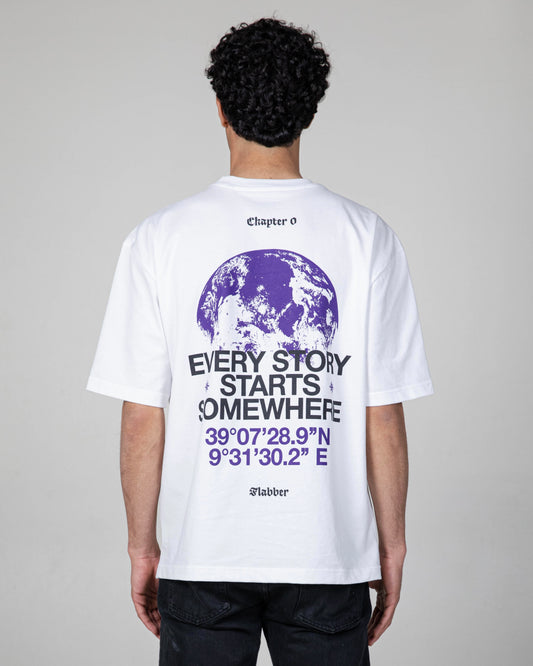 Oversize Chapter 0 white tee