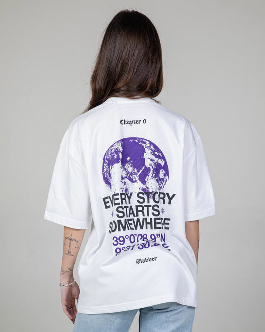 Oversize Chapter 0 white tee