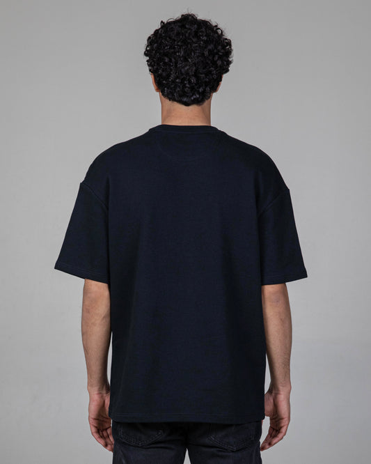Clean oversize black tee