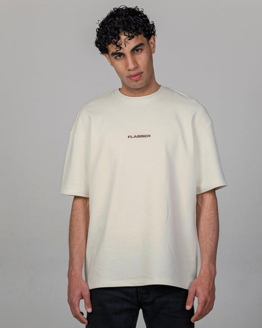 Clean oversize ivory tee